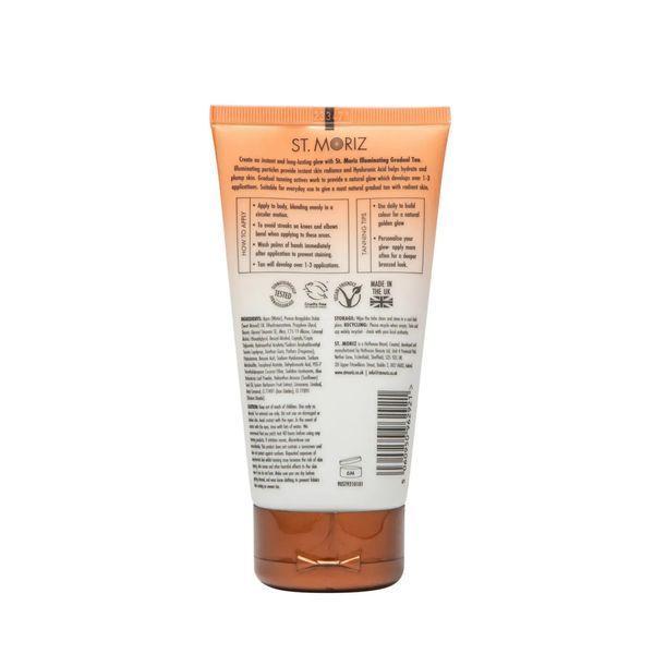 Лосьйон для поступового прояву автозасмаги з шимером St.Moriz Advanced Illuminating Gradual Tan Lotion, 150ml 3097250 фото