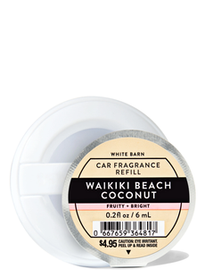 Ароматизатор для автомобіля Waikiki Beach Coconut, Bath & Body Works 6 мл 3056962 фото