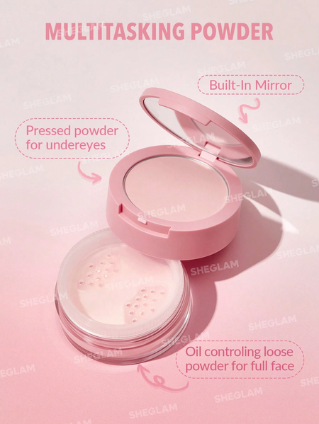 Подвійна пудра для обличчя 2 в 1 Sheglam Bubblegum 7/7 г 3388249 фото