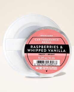 Ароматизатор для автомобіля Raspberries & Whipped Vanilla, Bath & Body Works 6 ml 8463552 фото