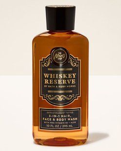 Гель для душу чоловічі Whiskey Reserve, Bath & Body Works 3в1 295 мл 1632268 фото