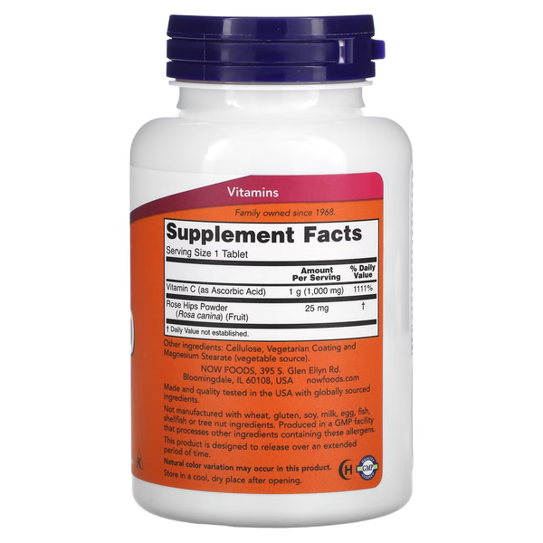 NOW Foods, C-1000, 100 Tablets 4060762 фото