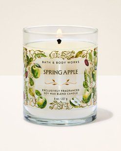 Свічка 1 гніт Spring Apple, Bath & Body Works 227 г 8201661 фото