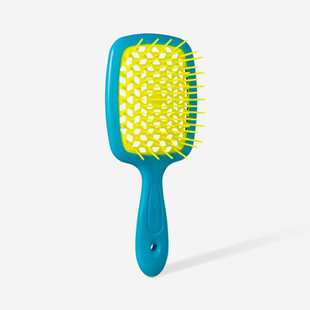 Гребінець для волосся блакитний з жовтим Janeke Superbrush 1284750 фото