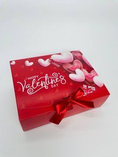 Подарункова складна коробка Happy valentines day 26*21*8 см 4963424 фото